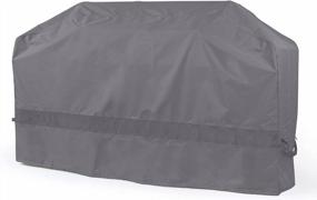img 4 attached to Protect Your Island Grill: Weather-Resistant Cover With Adjustable Drawcord And Mesh Vent