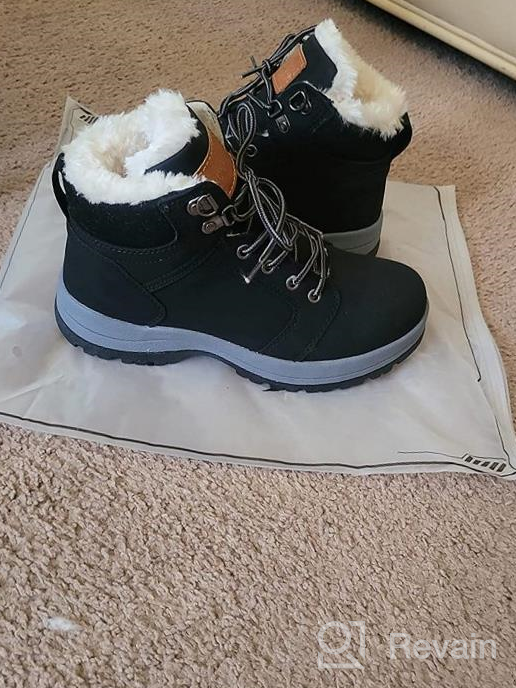 img 1 attached to Insulated Snow Boots For Men And Women - Warm Fur-Lined Outdoor Hiking Shoes For Winter Adventures By Visionreast review by Glen Elevyn