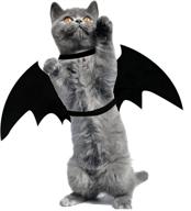 🦇 xinhao cat halloween costume: bat wing costume for pets, puppy collar leads cosplay, halloween party decoration логотип