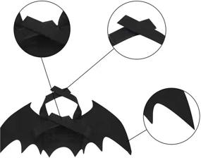 img 3 attached to 🦇 XINHAO Cat Halloween Costume: Bat Wing Costume for Pets, Puppy Collar Leads Cosplay, Halloween Party Decoration