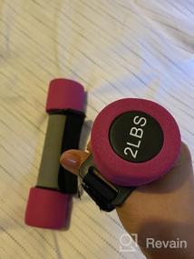 img 7 attached to EILISON Soft Grip Dumbbell Set With Adjustable Straps - Perfect For Home Gym And Women'S Strength Training