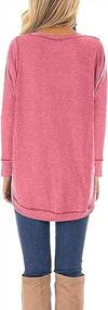 img 3 attached to Women'S Long Sleeve Side Split Casual Loose Tunic Top - JomeDesign (S-XXL)