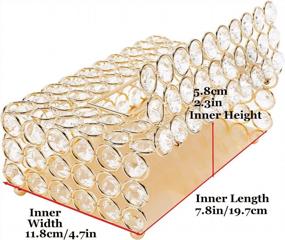 img 2 attached to Добавьте элегантности своему пространству с золотой прямоугольной коробкой для салфеток HighFree'S Gold - идеально подходит для любой комнаты!
