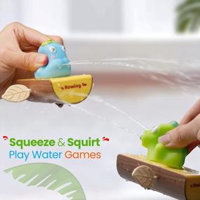img 2 attached to LiKee Bath Toys Floating Wind-Up Boats Swimming Pool Games Water Play Gift For Bathtub Shower Beach Infant Toddlers Kids Boys Girls Age 3 4 5 6 Years Old(Yellow Boat)