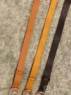 img 1 attached to XZQTIVE Women'S 3-Pack Faux Leather Belts With Double Circle Buckle, Perfect For Jeans And Pants review by John Galbraith