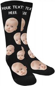 img 4 attached to Adorable Custom Photo Baby Pet Crew Socks For Men And Women