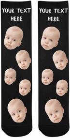 img 2 attached to Adorable Custom Photo Baby Pet Crew Socks For Men And Women