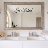 naked truth: stylish vinyl wall quote for your bathroom - get your hands on this unique sticker today! logo