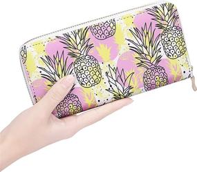 img 3 attached to KUKOO Womens Printed Organizer Daisy 1 Women's Handbags & Wallets and Wallets