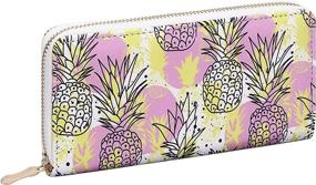 img 4 attached to KUKOO Womens Printed Organizer Daisy 1 Women's Handbags & Wallets and Wallets