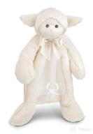 bearington baby lamby pacifier pet - white 🐑 lamb plush stuffed animal lovie with paci holder (15-inch) logo