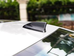 img 2 attached to CKE For 11Th Gen Civic Sedan Hatchback Carbon Fiber Style Car Shark Fin Antenna Roof Aerial Cover Trim Exterior Decoration Sticker For Honda Civic 2022 Accessories