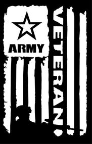 img 1 attached to Vinyl Graphics Veteran Soldier Sticker