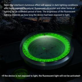 img 2 attached to Sportneer Military Lensatic Sighting Compass With Carry Bag - Waterproof Boy Scout Compass For Hiking, Camping, Hunting Outdoor Survival Tactical Backpacking Compact Handheld Navigation.