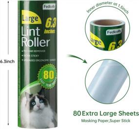 img 3 attached to Say Goodbye To Pet Hair: Mega Value Set Of Large And Extra Sticky Lint Rollers With 320 Sheets For Efficient Cat And Dog Hair Removal- Pack Of 4