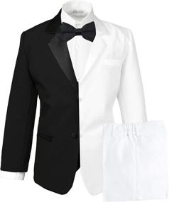 img 4 attached to 🤵 Boys' Classic Black Tuxedo Suit & Sport Coat by Spring Notion