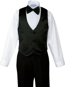 img 1 attached to 🤵 Boys' Classic Black Tuxedo Suit & Sport Coat by Spring Notion