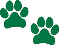 green paw prints sticker - dog 🐾 puppy paws print car auto wall laptop notebook decal логотип