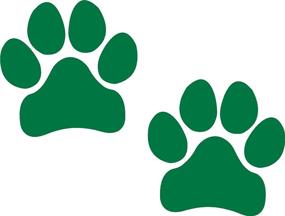 img 1 attached to Green Paw Prints Sticker - Dog 🐾 Puppy Paws Print Car Auto Wall Laptop Notebook Decal