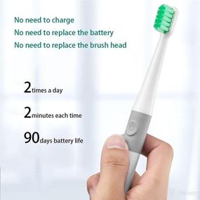 img 3 attached to Зубная щетка，Без замены батареи Портативная водонепроницаемая