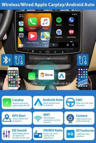 img 3 attached to Наслаждайтесь бесшовным подключением с 10,1-дюймовой автомобильной стереосистемой Android Single Din - Wireless Carplay, Android Auto, GPS-навигация, Hi-Fi Bluetooth, USB и FM-радио - все в одном!