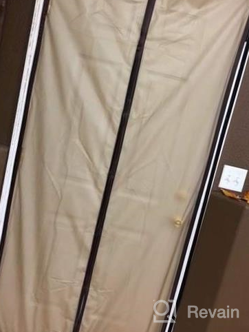 картинка 1 прикреплена к отзыву IKSTAR EVA Thermal Plastic Door Cover 38" X 82": Insulated Magnetic Curtain Keeps Cool Summer, Warm Winter For AC Room, Kitchen & Stair - Brown от Allen Wagner