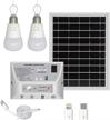 yinghao solar light system: indoor home and outdoor power backup solution with 2 hanging led bulbs, 5.5w panel, and 33ft cord for shed, barn, garden, and camping logo