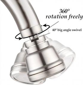 img 3 attached to 360° Rotatable Kitchen Faucet Head - Solid Brass Replacement Sprayer With 3 Modes For Anti-Splashing & Water-Saving In Kitchen And Bathroom