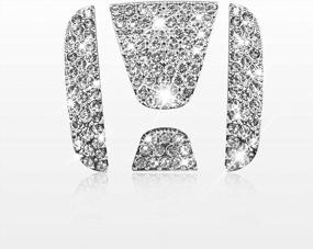 img 4 attached to Upgrade Your Honda Steering Wheel With Jaronx Crystal Bling Emblem - Sparkle-Up Your Commute!