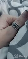 img 1 attached to 🔨 Stainless Steel Norse Viking Spinning Rings - Customizable Fidget Band Ring for Men and Women, Ideal for Anxiety Relief - FaithHeart review by John Invert