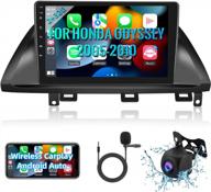 2+32g android stereo for honda odyssey 2005-2010 support wireless carplay&android auto with 10.1 inch touchscreen gps navigation bluetooth usb wifi fm/rds radio receiver backup camera head unit logo