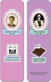 img 1 attached to 60-Pack Premium Quality Famous Female Inventors & Their Inventions Bookmarks - Perfect Gift For Kids, Teens, And Adults!