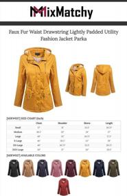 img 1 attached to Fashionable Winter Camo Coat With Faux Fur Lining For Women: MixMatchy'S Front Zip Up Short Jacket