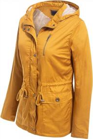 img 3 attached to Fashionable Winter Camo Coat With Faux Fur Lining For Women: MixMatchy'S Front Zip Up Short Jacket