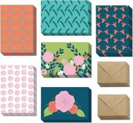36 pack flower design blank greeting cards with envelopes for all occasions - barcaloo assortment logo
