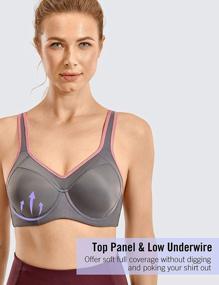 img 1 attached to High Impact Racerback Sports Bra With Full Support And Light Lining For Women By SYROKAN - Underwire Option Available