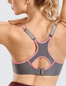 img 3 attached to High Impact Racerback Sports Bra With Full Support And Light Lining For Women By SYROKAN - Underwire Option Available