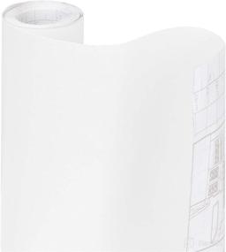 img 4 attached to 📦 Smart Design Adhesive Shelf Liner - 18"x20' Roll - Easy Cut, Peel, and Self Stick Decorative Vinyl Film - Cabinet, Drawer, Countertop, Table, Dresser Contact Cover, Paper - Kitchen - White