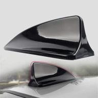 folconroad shark fin roof antenna 🦈 cover - stylish aerial decor in black logo