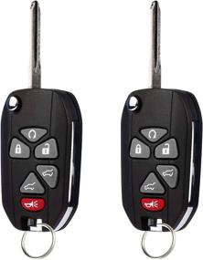 img 4 attached to 🔑 Комплект высококачественных ключей Flip Key Fob для Cadillac Escalade/Chevy Suburban Tahoe 2007-2013 (OUC60270) - Бесключевой доступ, набор из 2