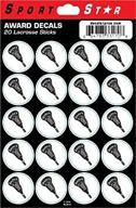 20 sportstar lacrosse helmet award decals - show your lax stick pride! logo