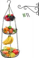 организуйте свою кухню с помощью прочной трехъярусной подвесной корзины для фруктов и органайзера для овощей hulisen's логотип