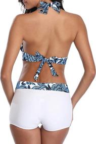 img 3 attached to Zando Swimsuits Boyshort Athletic Swimwear Women's Clothing for Swimsuits & Cover Ups