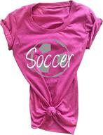 soccer tee shirt silhouette athletic girls' clothing - tops, tees & blouses logo