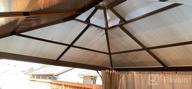 картинка 1 прикреплена к отзыву 🏡 YOLENY 12'x12' Hardtop Gazebo with Polycarbonate Roof, Aluminum Frame and Curtains - Ideal Sunshade for Garden, Patio, Lawns от James Ortega