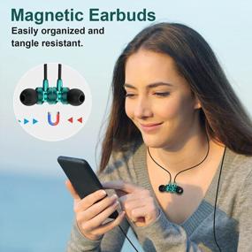 img 2 attached to Type C Wired Earbuds With Magnetic Design,Noise Cancelling In-Ear Headphones With Microphone For Google Pixel 7 Pro/6/6A, IPad 10 Pro 2022, Samsung Galaxy S22 Ultra/S21 FE/S20, OnePlus 10T - Green