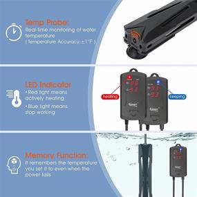 img 1 attached to Hygger Controller Submersible Saltwater Freshwater Fish & Aquatic Pets