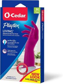 img 4 attached to 🧤 Playtex Living Reusable Rubber Cleaning Gloves: Premium Protection for Household Chores (Medium, 1 Pair)