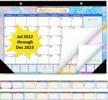 2022-2023 desk calendar: large monthly pages 17 x 11-1/2 inches, july 2022 to december 2023 - 18 month wall calendar for extended use in 2023 logo