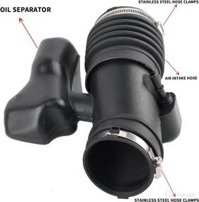 img 1 attached to Air Intake Cleaner Hose 25783713 for Chevy Traverse GMC Acadia Buick Enclave Saturn Outlook - 3.6L V6 Intake Boot Tube Outlet Duct - 2009-2011 Model